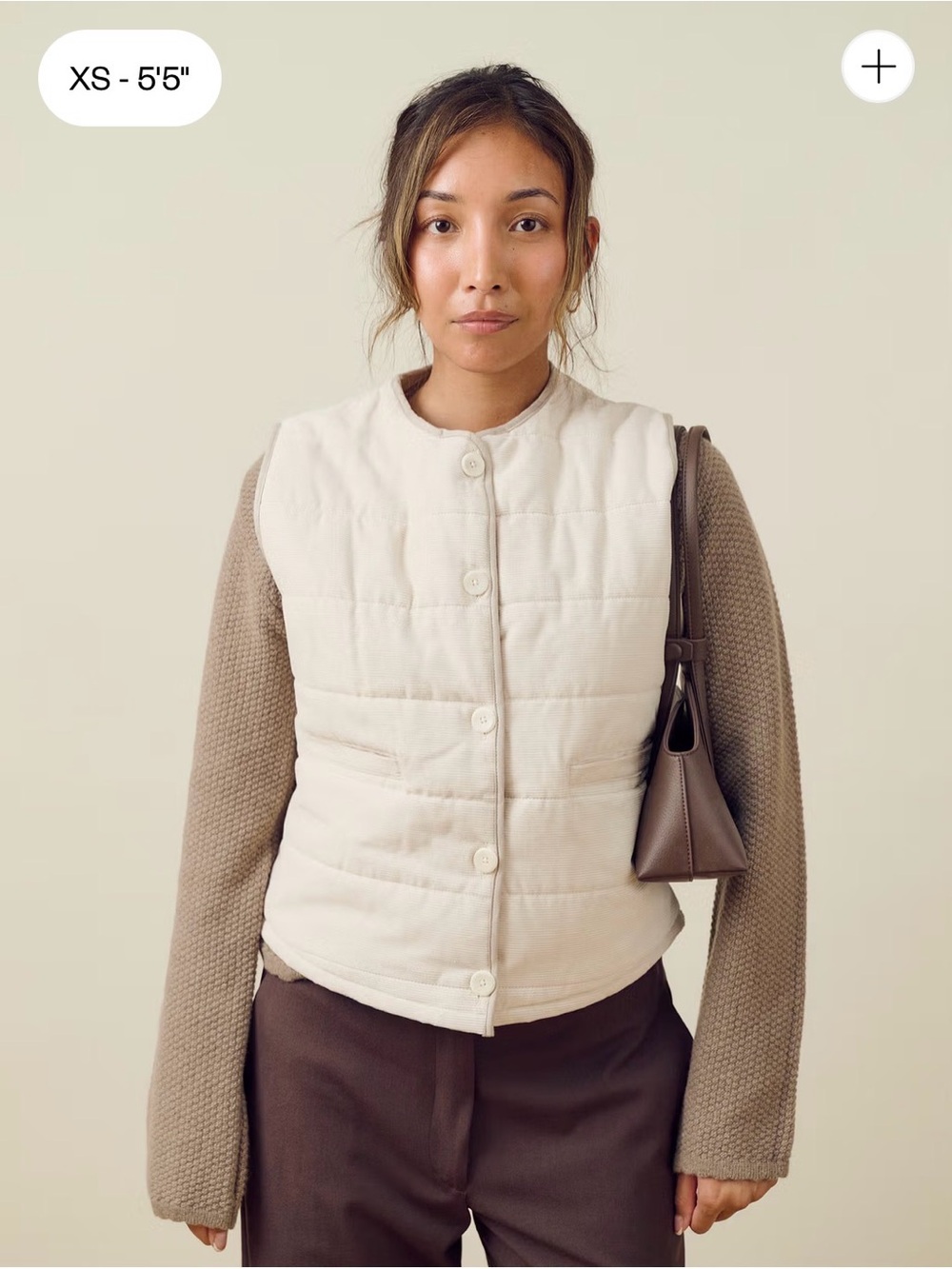 Djerf Avenue AIMÉ VEST CREAM